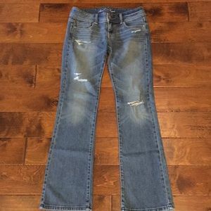 American Eagle Original Boot distressed jeans